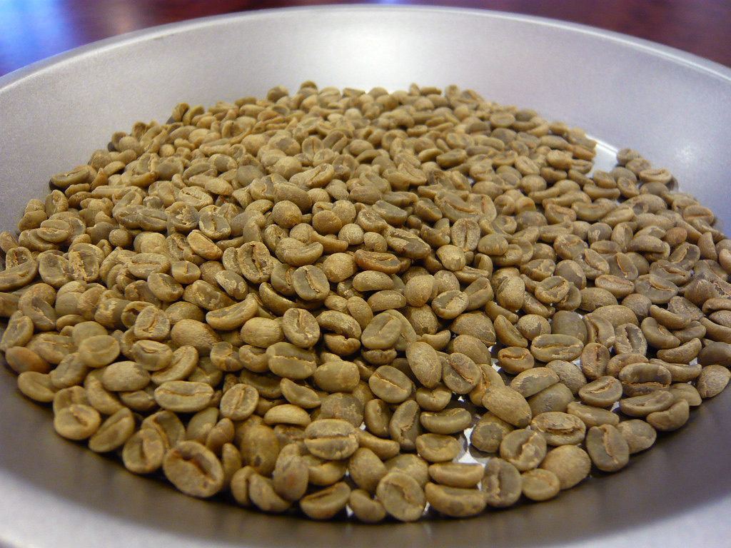 Clean, graded green coffee beans ready for the market
